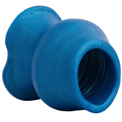 Oxballs Plug Tunnel Pig-Hole Platinum Bleu 14 x 11 cm